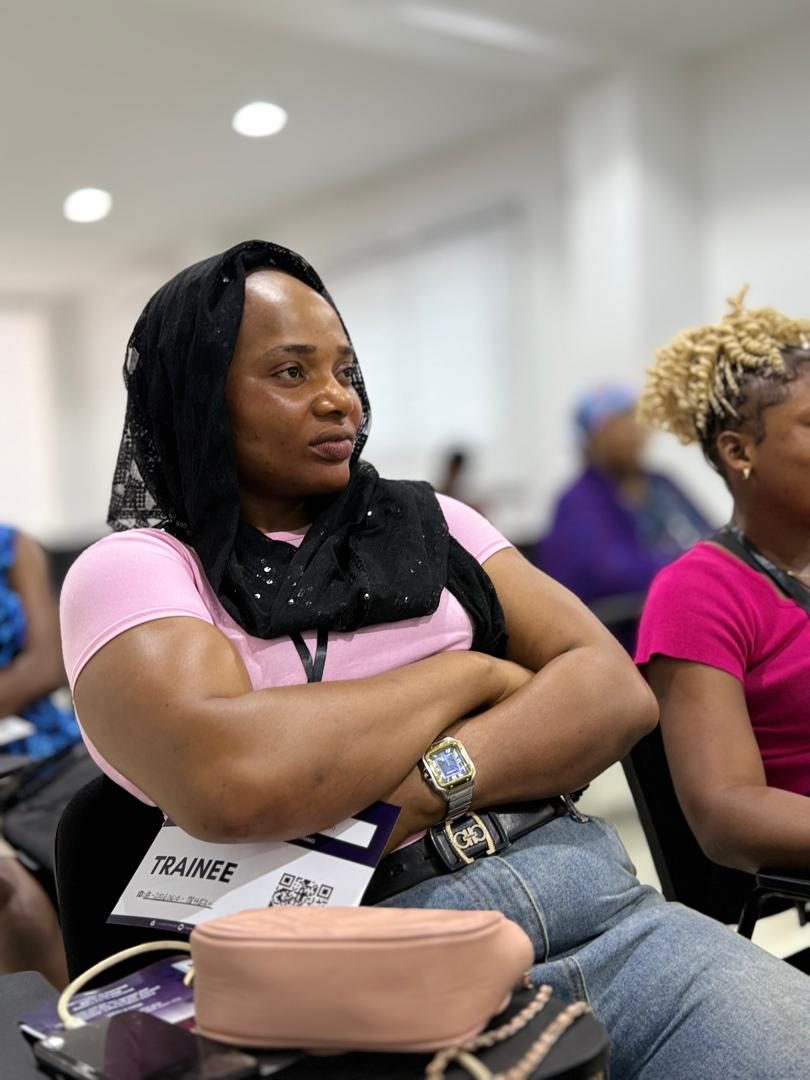 T-VET trainee listening during orientation